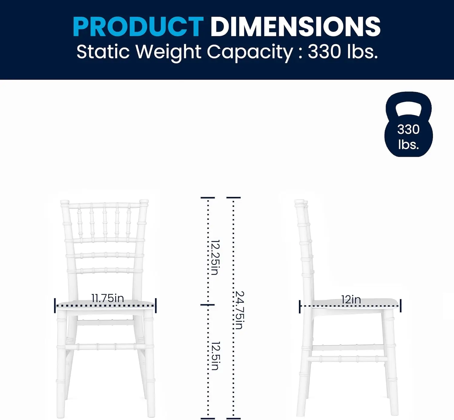 Chaises en résine de la série Hercules pour enfants, chaises toutes occasions, mobilier commercial et résidentiel, pour enfants, 330 lb