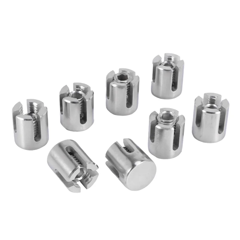 

A53Q-40 Pcs Stainless Steel Wire Rope Green Wall Trellis Fitting Cross Clip 3Mm Wire