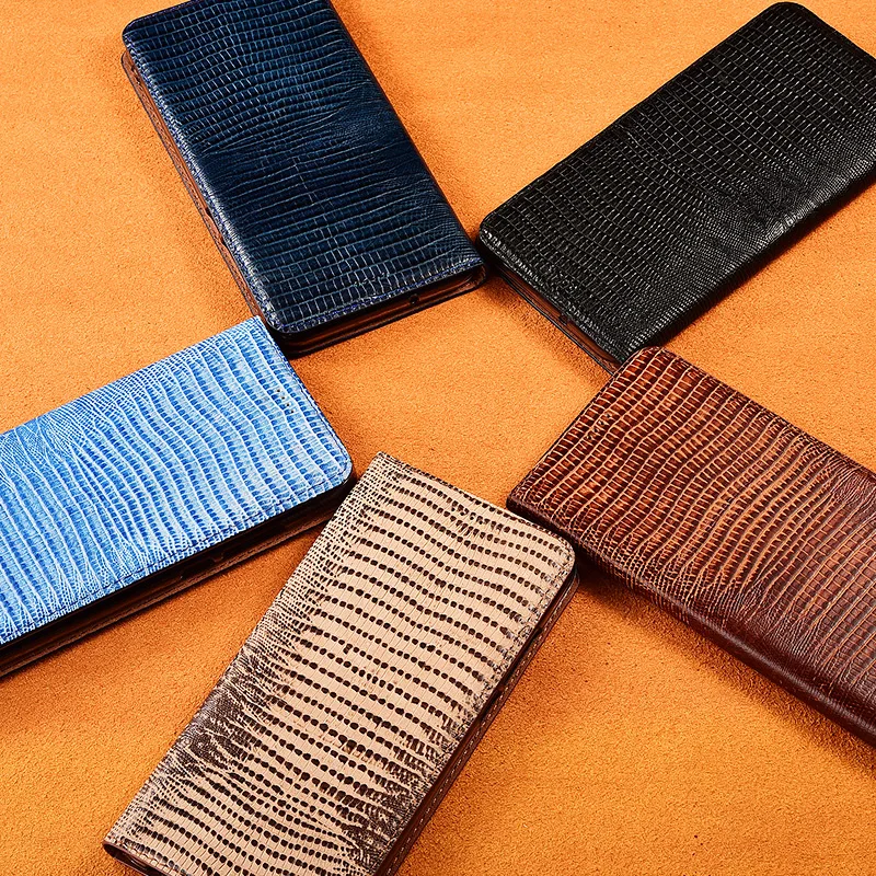 Lizard Grain Genuine Leather Case for Huawei Honor 8 8s 9 9i 10 10i 20 Lite 20i 20s 20e 20 Pro Flip Cover Protective Cases