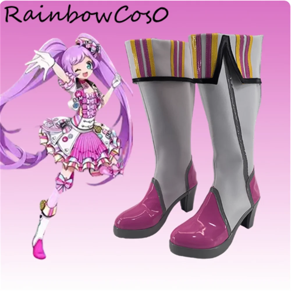 Manaka Laala PriPara Cosplay Shoes Boots Game Anime Party Halloween RainbowCos0 W5355