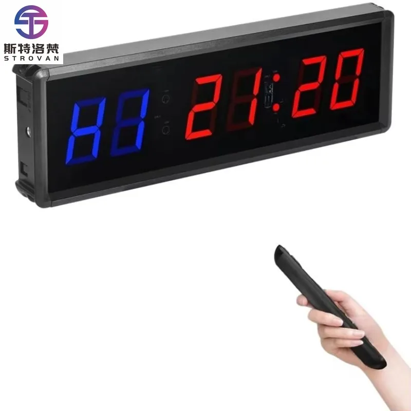 1.5 Inch 6-digit Cycle Interval Fitness Exercise Multi-function Timer