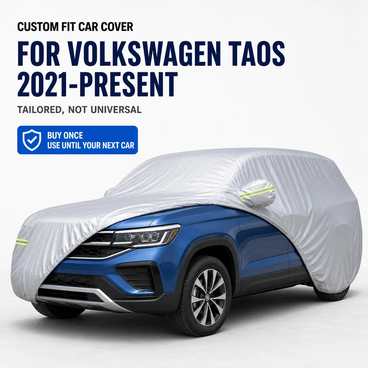 For Volkswagen Taos 2021-Present Exterior Car Cover Custom Fit Car Sun Protector Waterproof Dustproof Car Outdoor Protection
