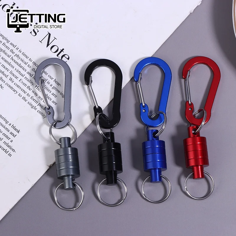 Fishing Hanging Buckle Magnetic Buckle With Keychain Carabiner Anti-falling Fast Hanging Buckle Metal Strong Magnetic Buckle