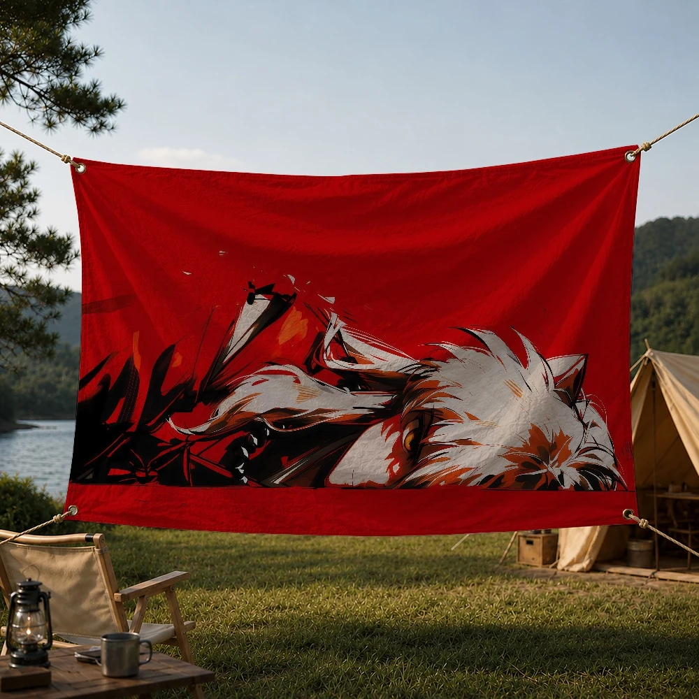 Anime I-Inuyasha Outdoor Flag for Home Camping Party Club Decor Garden Yard Wall Hanging Banner
