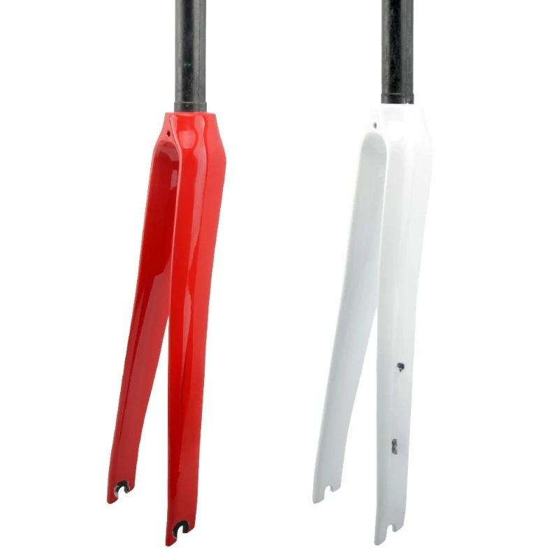 Full carbon fiber road bike straight tube front fork 700C road bike carbon fiber front fork 28.6mm