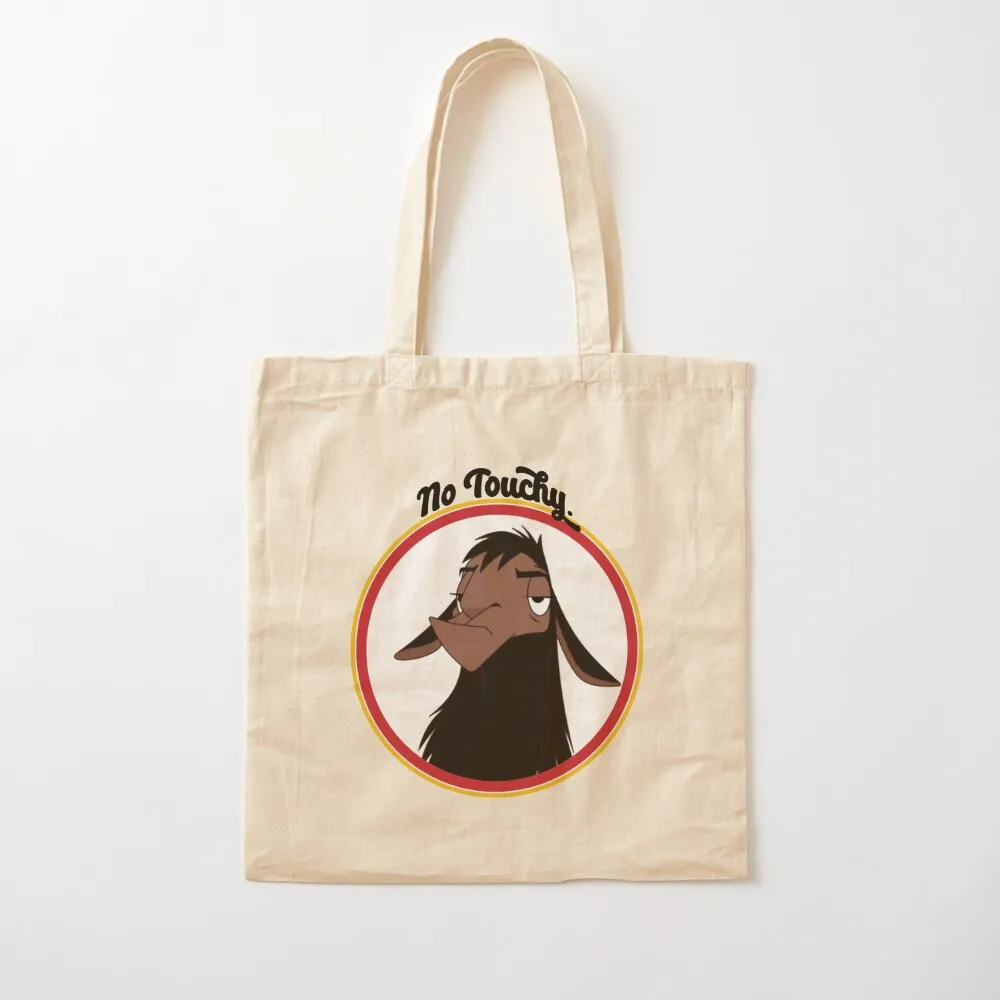 Kuzco NO TOUCHY sad llama emperor's new groove emperor david spade back off no touch funny gift Tote Bag