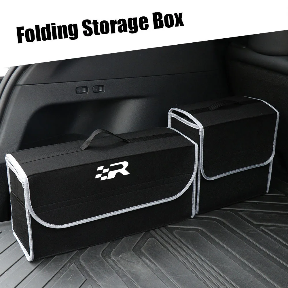 

Car Trunk Foldable Storage Box Felt Cloth Organizer Tidying Bag For Seat Cupra Leon Ibiza Ateca Tarraco Born Arona Toledo