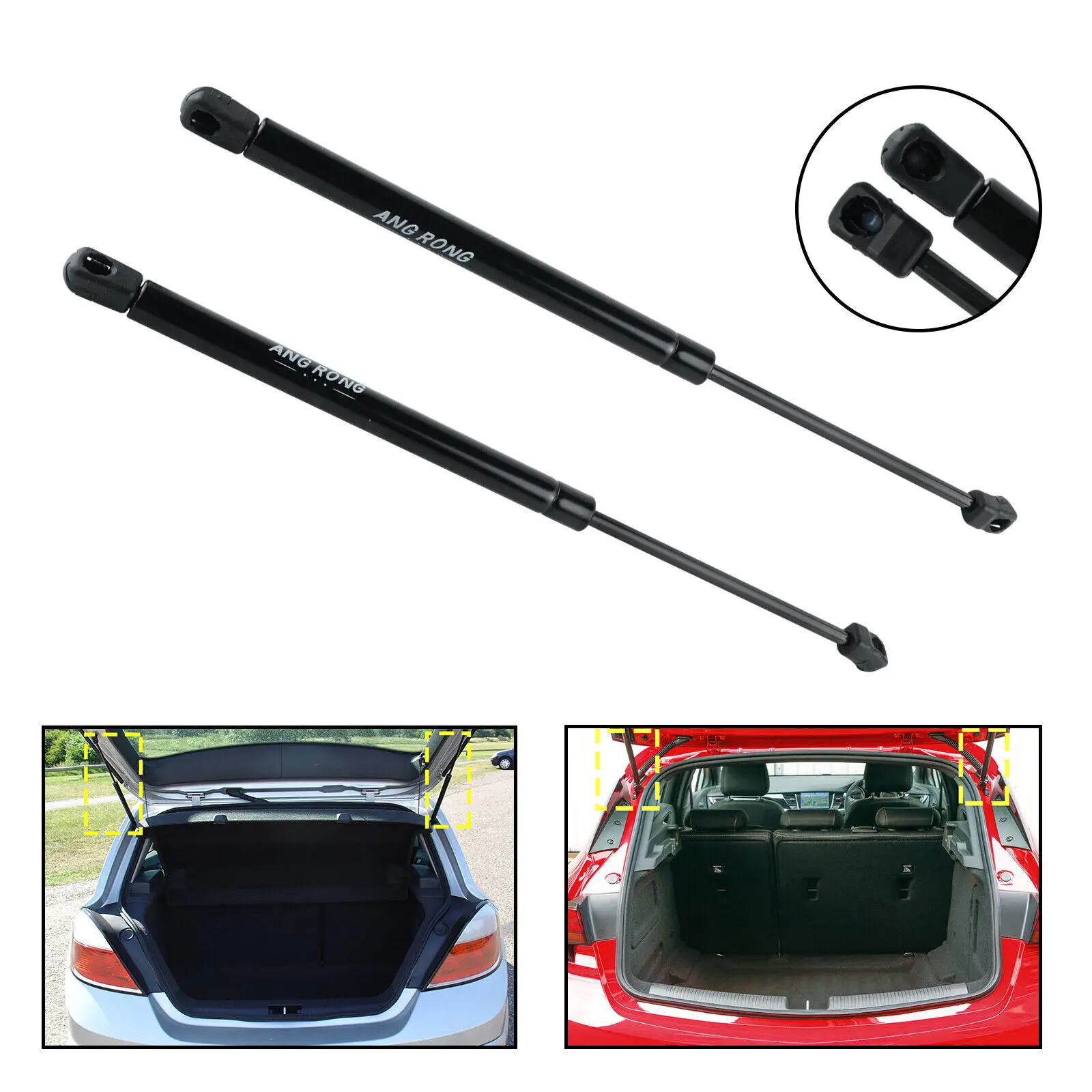 2x Tailgate Boot Gas Struts Support For 04-10 Vauxhall Opel Astra H Hatch 132743