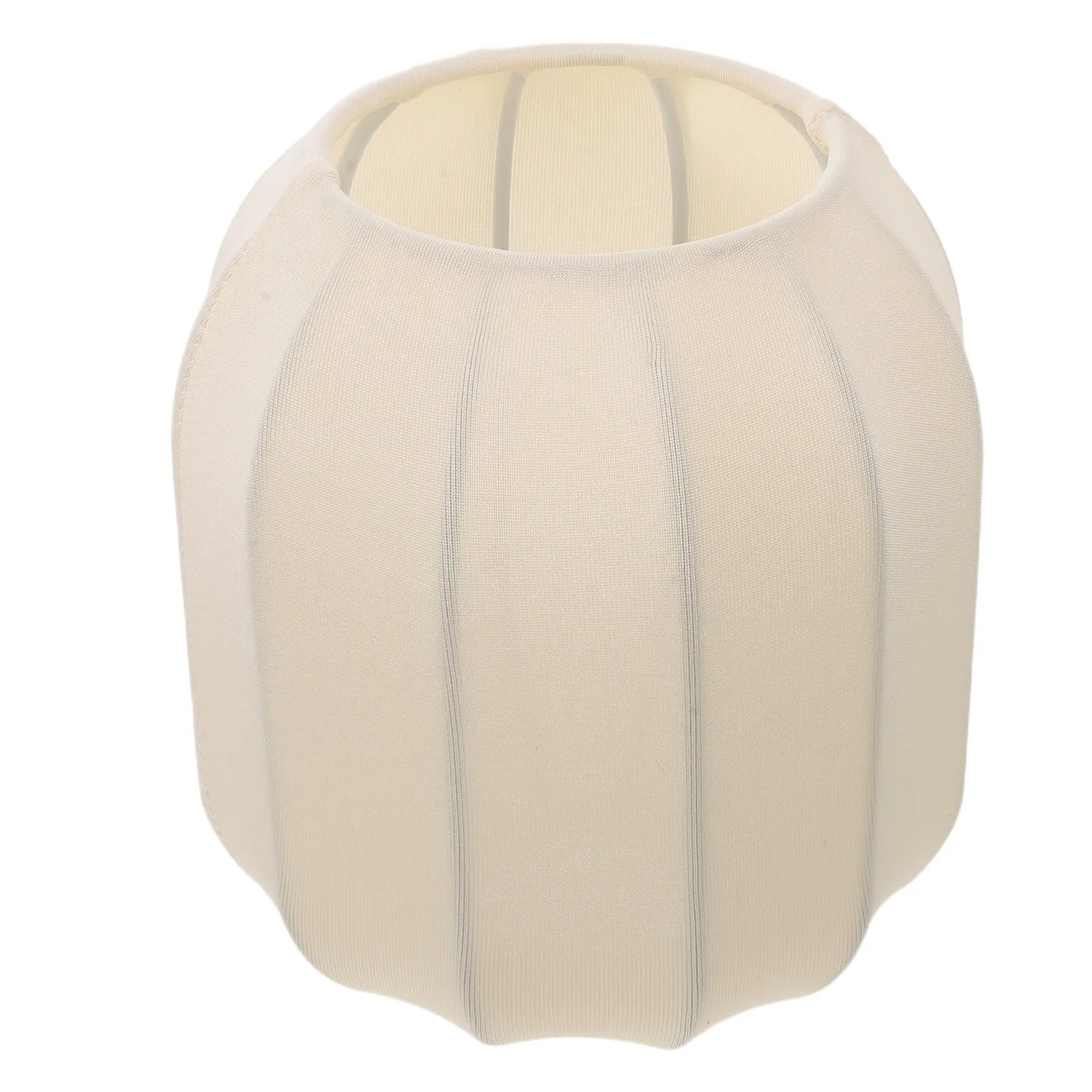 Pumpkin Fabric Lamp Shade Beige Paintable Light Cover Replacement for Table Floor Pendant Wall Lamps DIY Craft Decor