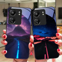 Highways and Volcanoes For Redmi Note 7 8 9 8T 10 11 12 12S 13 14 Pro Plus 5G 13C 12 14C 5 3 4G Black tempered glass phone case