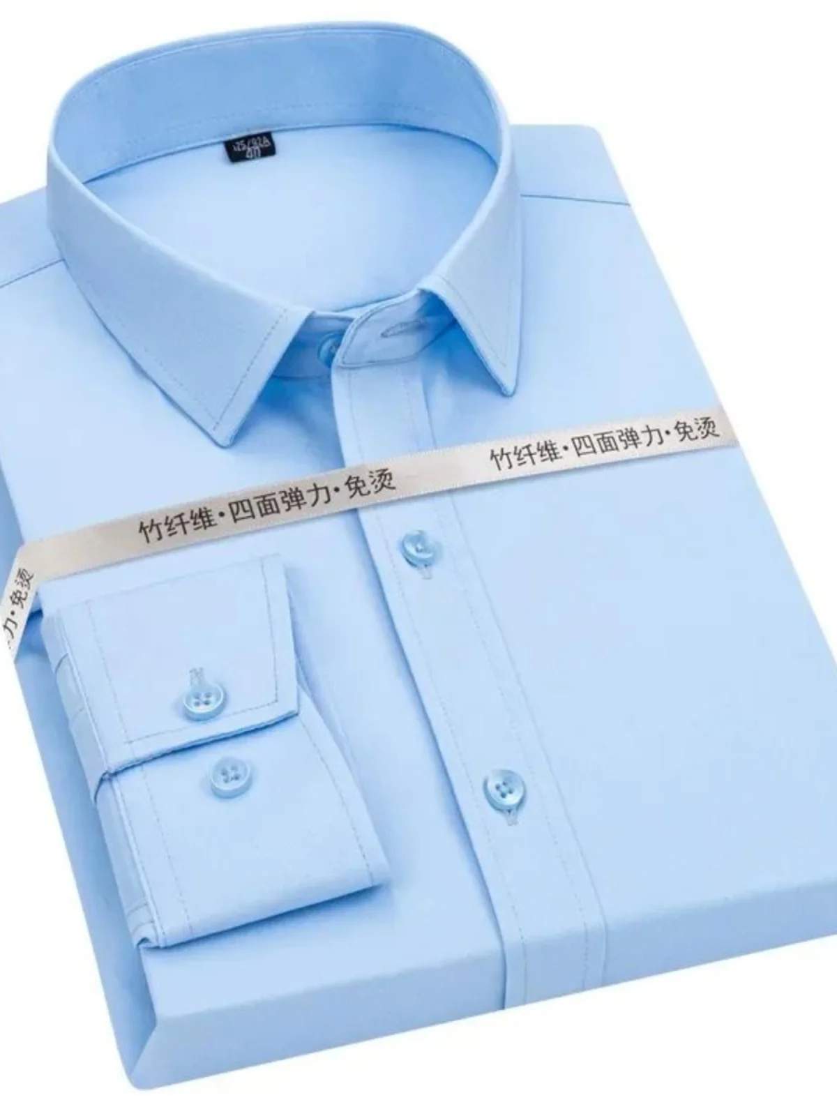 

Pure Color Long Sve Elastic irt Свободный крой Европейский простой длинный длинный осенний сезон Обычная длина с застежкой на пуговицы