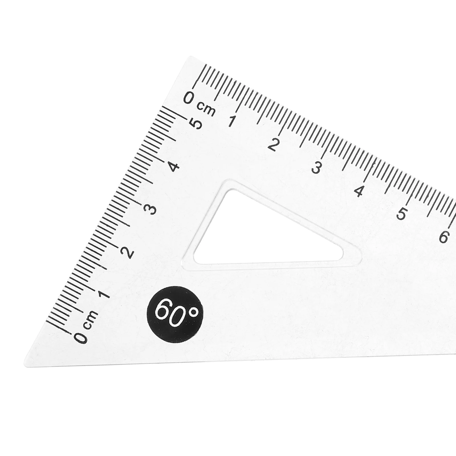 

1Set Geometry Ruler Drawing Tool Lightweight Portable Multi-Functional Measuring Tool Clear Grid Stationery for School Office