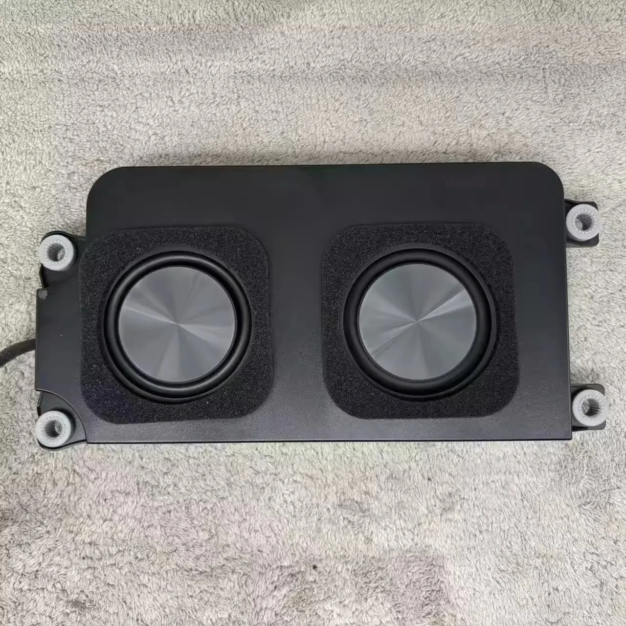 GHXAMP 3 Inch Slim Subwoofer Bass Speaker, Dual Passive Diaphragm ,Waterproof 20W 6Ohm, Ultra-Thin Design (25.5x13.4x3.1cm) 1PC