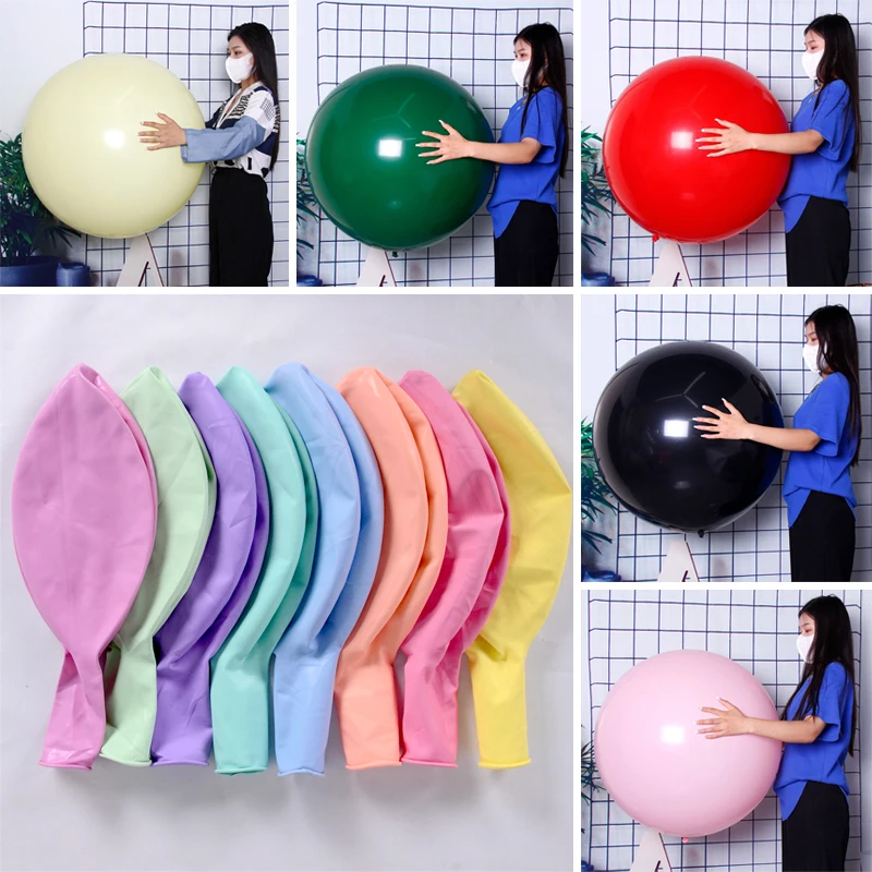 36-calowe grube okrągłe jasne balony lateksowe Dekoracja ślubna Dekoracja urodzinowa Dekoracja Baby Shower Gigantyczny balon z helem