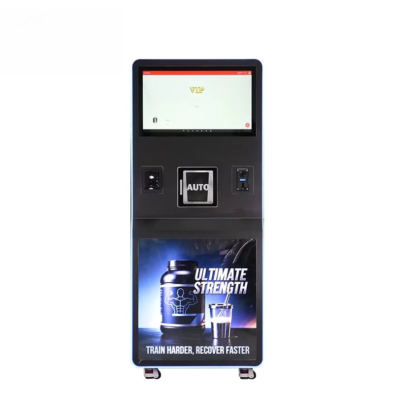 Automatic Fitness Protein Powder Drink Beverages Protein Shakes Vending Machine Dispenser for Gym OEM Customized