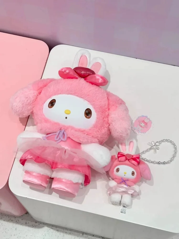 Peluche TOPTOY Sanrio My Melody Série Glaçage Coloré Biscuit Fraise Tissu Scintillant Rose Cadeau de Remise de Diplôme à Collectionner