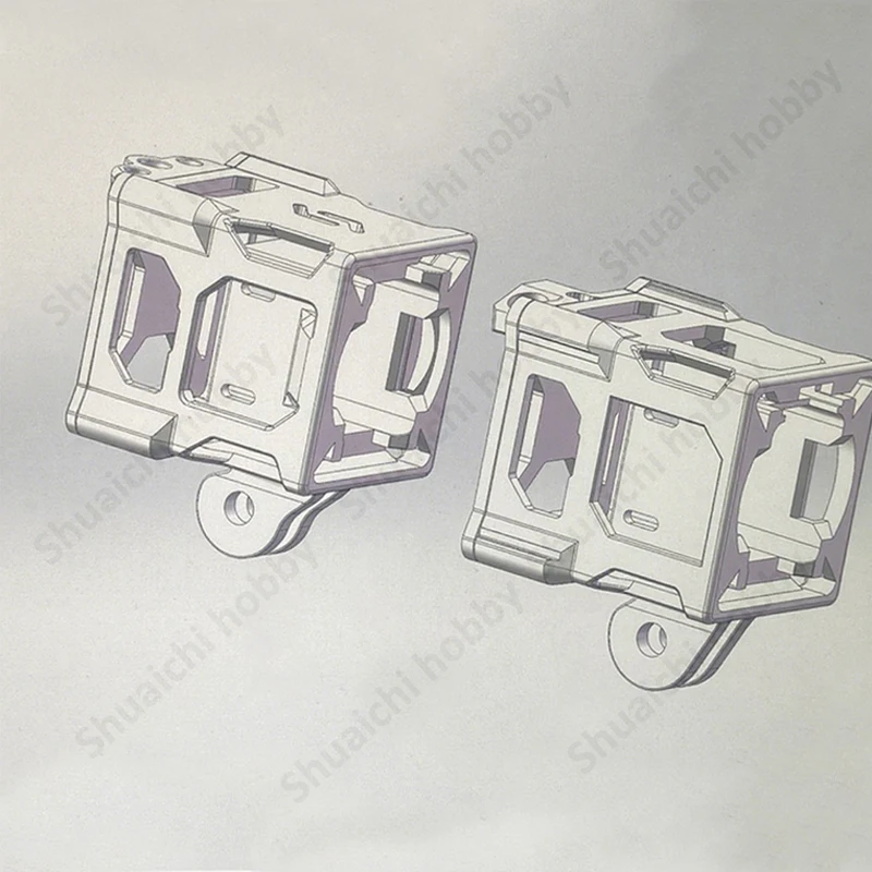 1 Juego de Kit de protección de desmontaje rápido integrado, cubierta protectora contra choques de cardán disipador de calor, piezas modificadas para modelo de Dron DJI O4 Pro