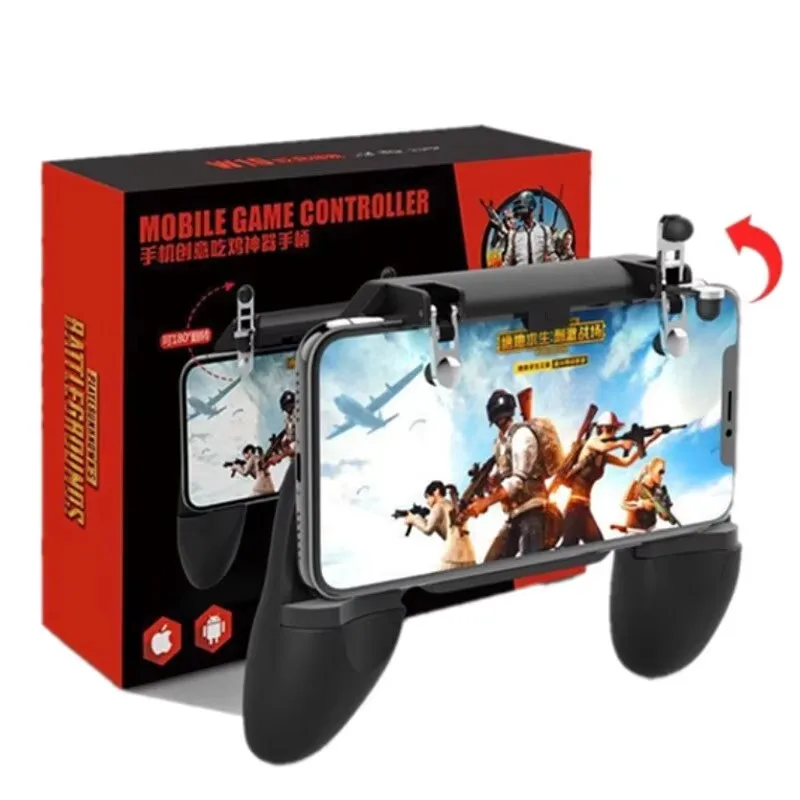 W10 Universal Mobile Phone L1R1 Gamepad Joysticks Controller for iPhone Android PUBG Aim Shooting Game Handle Gaming Accessories