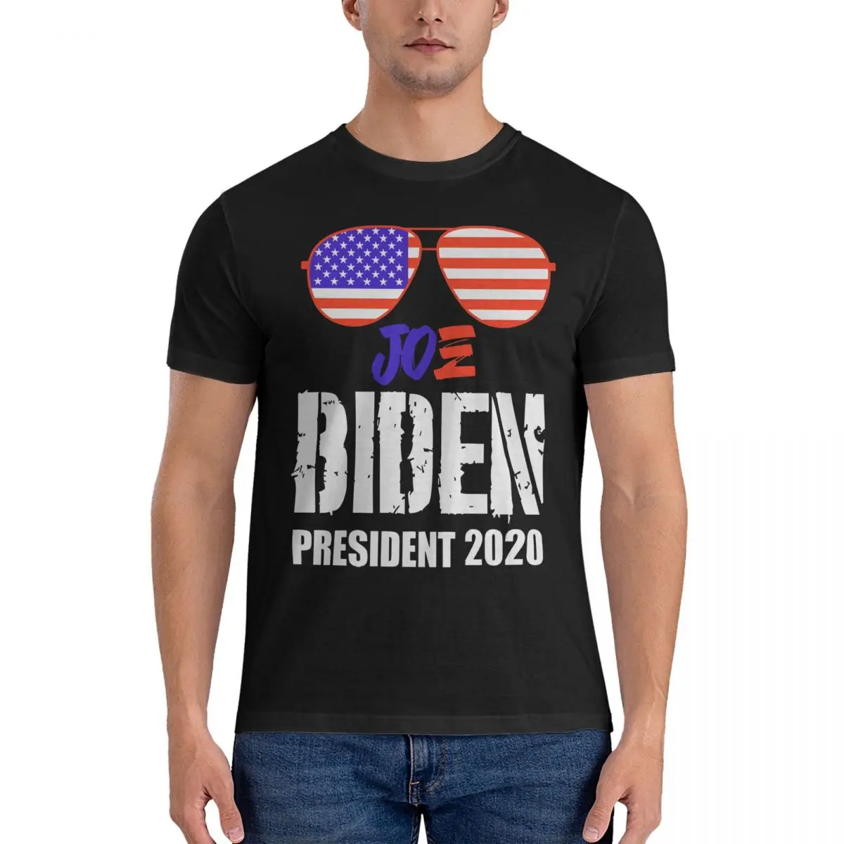 Magnificent President - 2020 Style Men's T Shirt Joe Biden Funny Tee Shirt Short Sleeve Round Neck T-Shirt