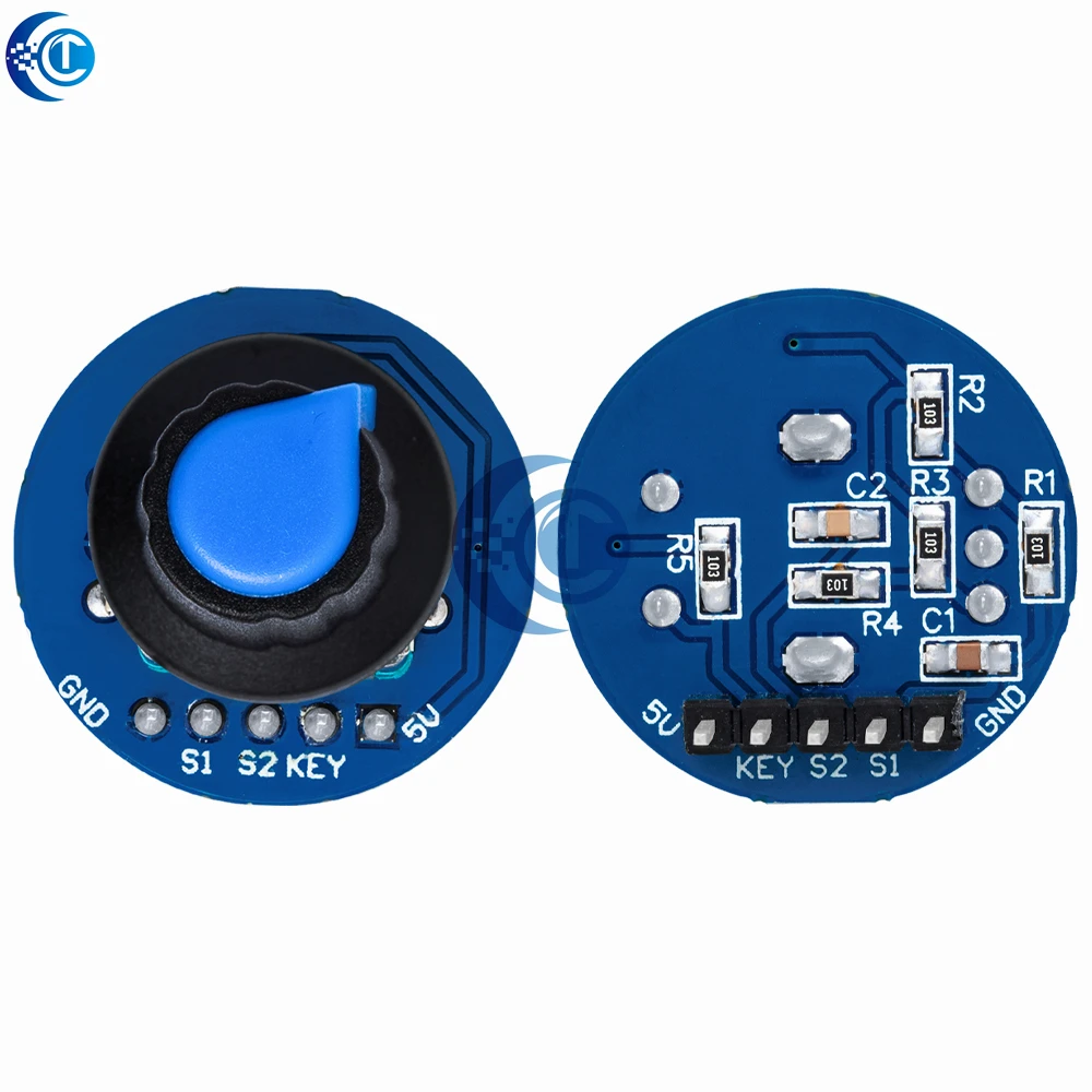Module d'encodeur rotatif pour le développement de capteurs de briques Arduino, capuchon de bouton de potentiomètre rotatif Audio rond EC11