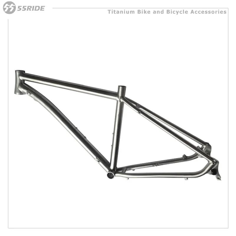 Titanium Alloy Frame Track Bike, Mountain Bicycle, Outer Cable Thru Axle, Disc Brake, Ultra Light Accessory, 27.5, 29ER