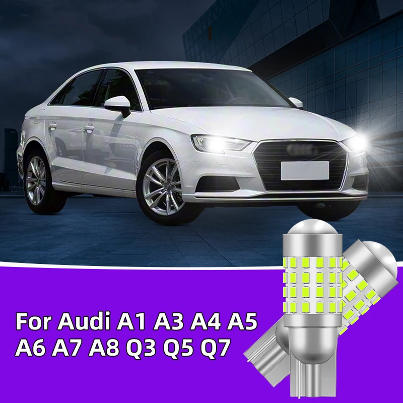 

2Pcs T10 W5W Car LED Bulbs For Audi Q3 Q5 8R Q7 4L A1 8X A3 8L 8P 8V A4 B5 B6 B7 B8 A5 8T A6 C5 C6 C7 A7 A8 D3 Clearance Lights