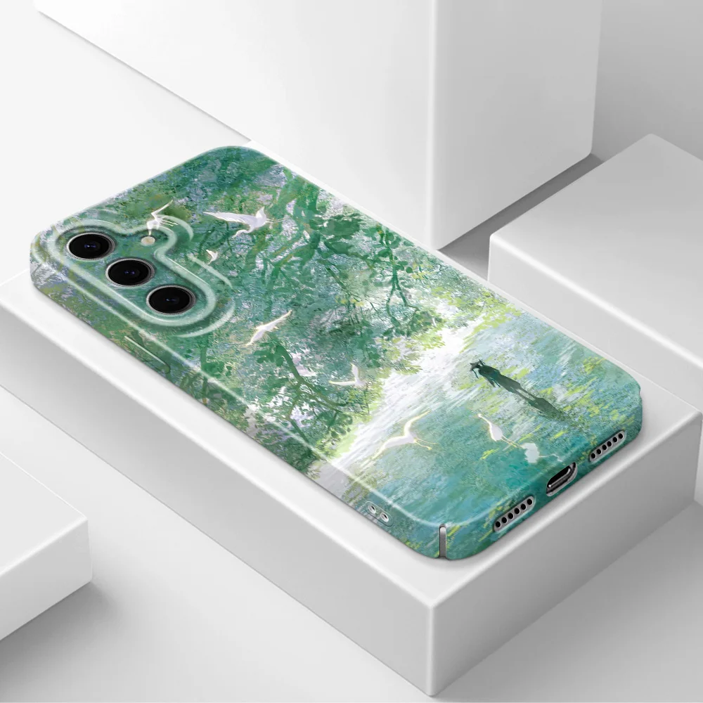 Solitary Traveler Phone Case For Samsung Galaxy S25 S24 S23 S22 S21 S20 Plus Ultra FE 5G Film Hard Cover