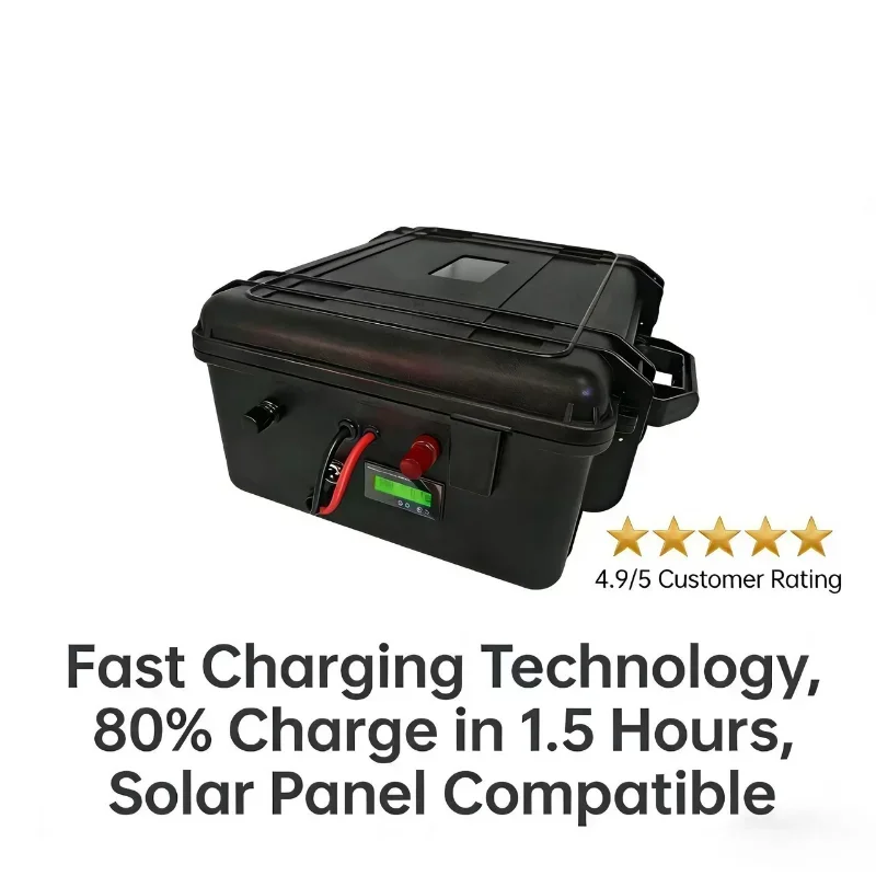 24V LiFePO4 Battery Pack 100Ah 120Ah 150Ah 200Ah Built-in BMS Deep Cycle Rechargeable Lithium Iron Phosphate Battery For RV Sola