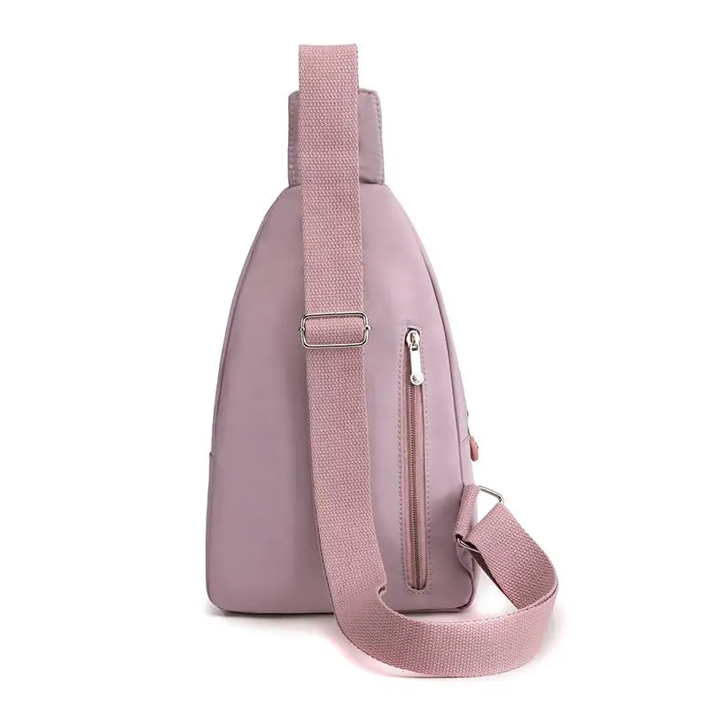 Women's Lightweight Nylon Chest Bag - usage example