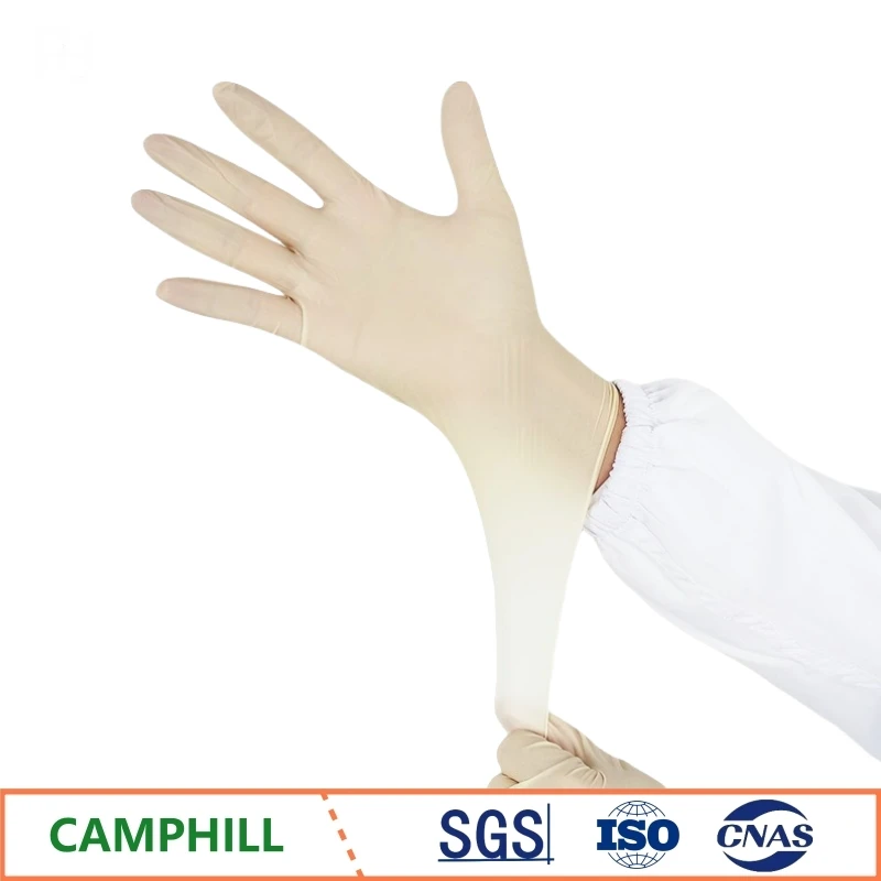 9 Inch Independent Packaging Sterile Powder-Free Disposable Latex Gloves Laboratory Sterile Room Cleanroom High Elasticity Glove