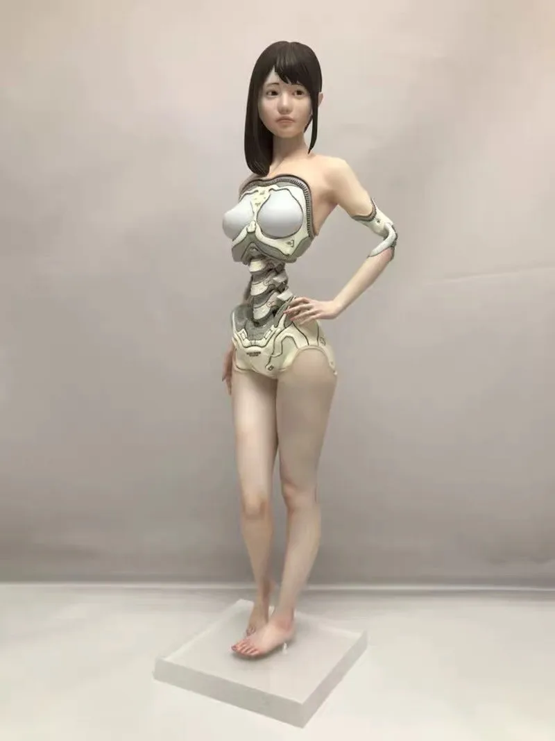 

1/6 Resin Model Kit Figure Artificial Machinery Lady Micro Miniature 3d Printed White Model Toy Gk Unassembled And Unpainted