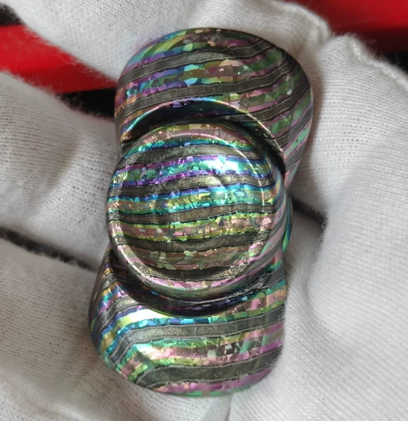 Used EDC Duobao EDC Ice Crystal Zircuti Color 3off fidget spinner metal decompression toy