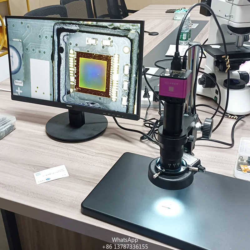 EOC Microscope Hd 5MP Industrial Optical Lcd Monocular Screen Digital Video Zoom Measuring Monitor Camera Microscope Price