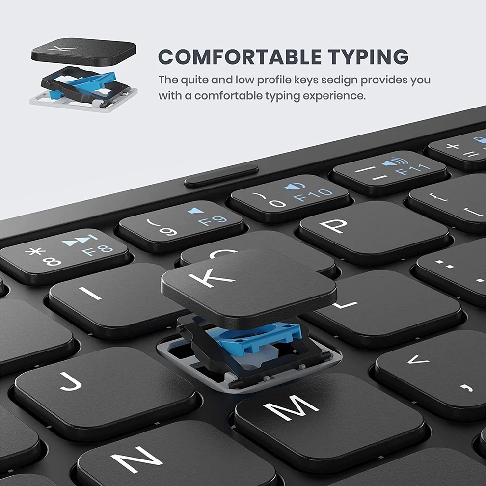 Imagem -06 - Mini Teclado Dobrável Bluetooth sem Fio para Ios e Windows