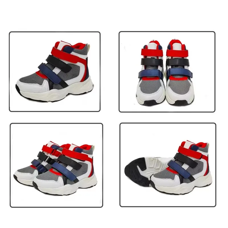 Sneakers per bambini stivali ortopedici primaverili per ragazzi per bambini scarpe Casual in pelle con soletta ortopedica da 2 a 8 anni