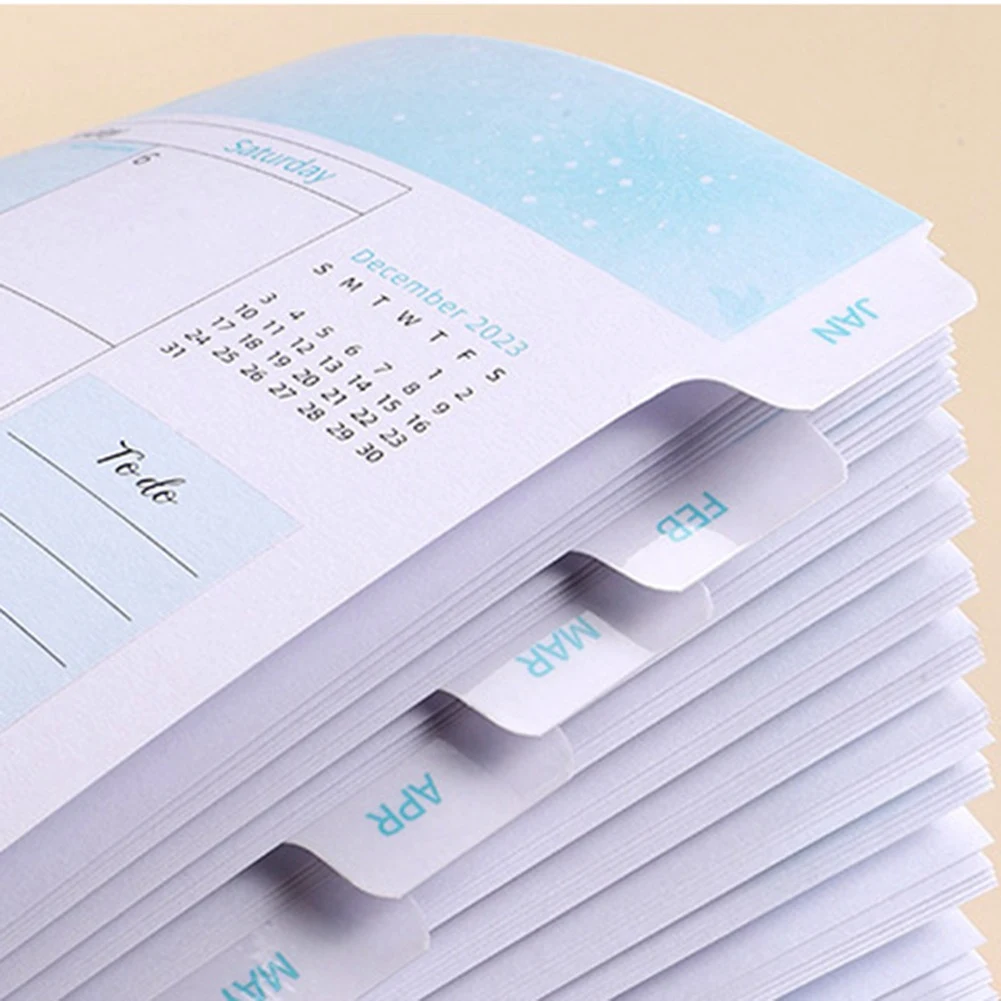 Practical-2024 Floral Planner 2024 Weekly Planner Spiral Bound 12-Month Weekly & Monthly Planner With Unique Add-Ons, Stickers