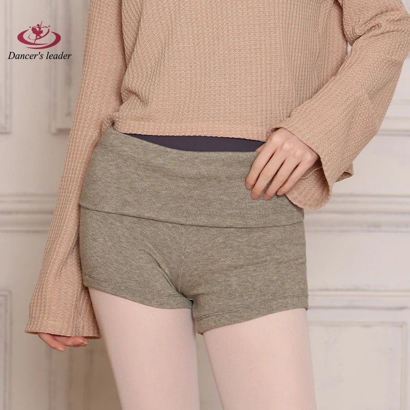 Ballet Dance Costume, High Waisted Autumn and Winter Knitted Shorts, Practice Pants, Adult Women's Three Quarter Pants