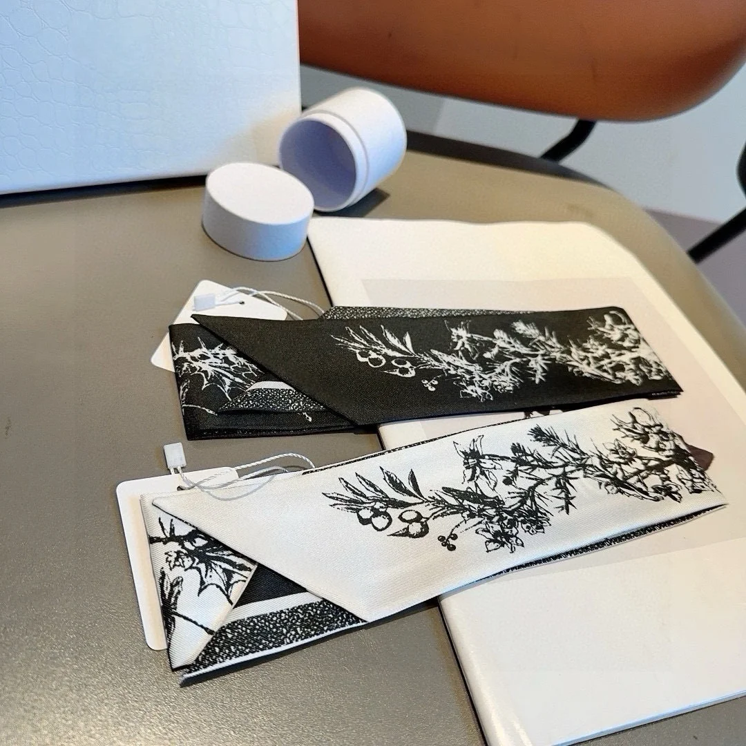 Echarpe-en-soie-de-marque-de-luxe-6-x-100-cm-en-soie-pure-peut-etre-utilisee-comme-foulard-sangle-de-sac-ou-bracelet-un-cadeau-haut-de-gamme