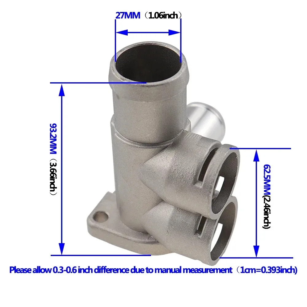 Aluminium Alloy Cooling Coolant Pipe Connector 037121133B For VW Passat B3 Golf Sharan Polo 037 121 133B - Image 4