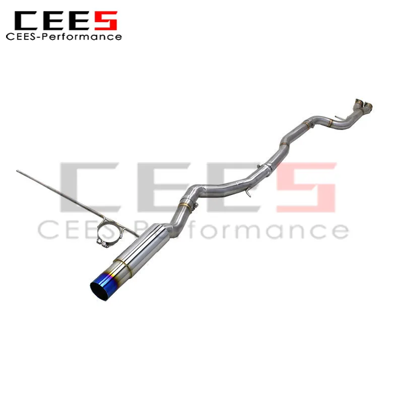 CEES Catback Exhaust System for BMW M3/M4 F80/F82 3.0T 2014+ Stainless Steel Straight Single Pipe Sport Exhaust Muffler
