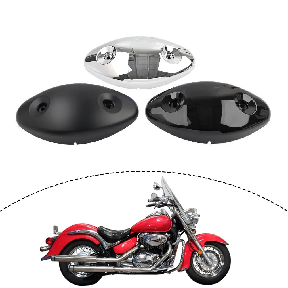 Motorbike Intake Air Cleaner Cover Cap Black/Chrome For Suzuki For Boulevard C50 / Intruder VL800 2001-2008