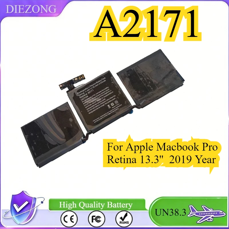 

A2171 A2159 A2338 A2289 Laptop Battery For Apple Macbook Pro Retina 13.3'' 2019 Year 11.41V 58Wh