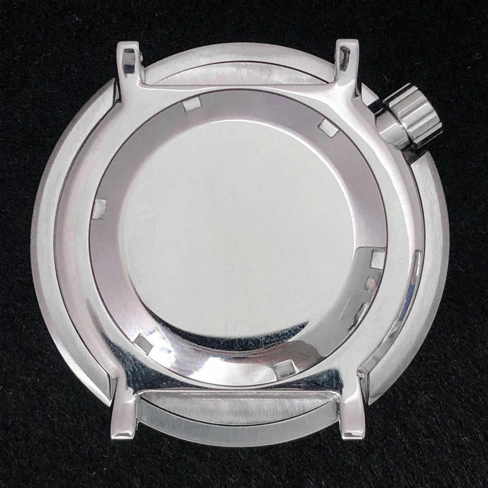 45mm Watch Case Waterproof Stainless Steel Case for NH35/ NH36 Movement Mineral Glass Watch Accessories Replacement Parts