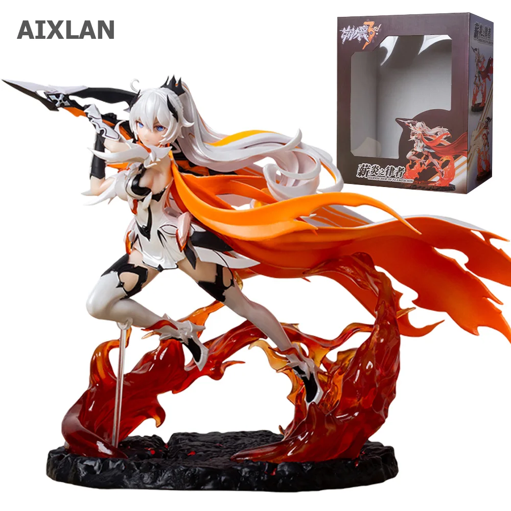 25cm Honkai Impact 3 Figure Raiden Mei PVC Action Figure Herrscher of Flamescion Kiana Kaslana Figurine Collectible Model Toys