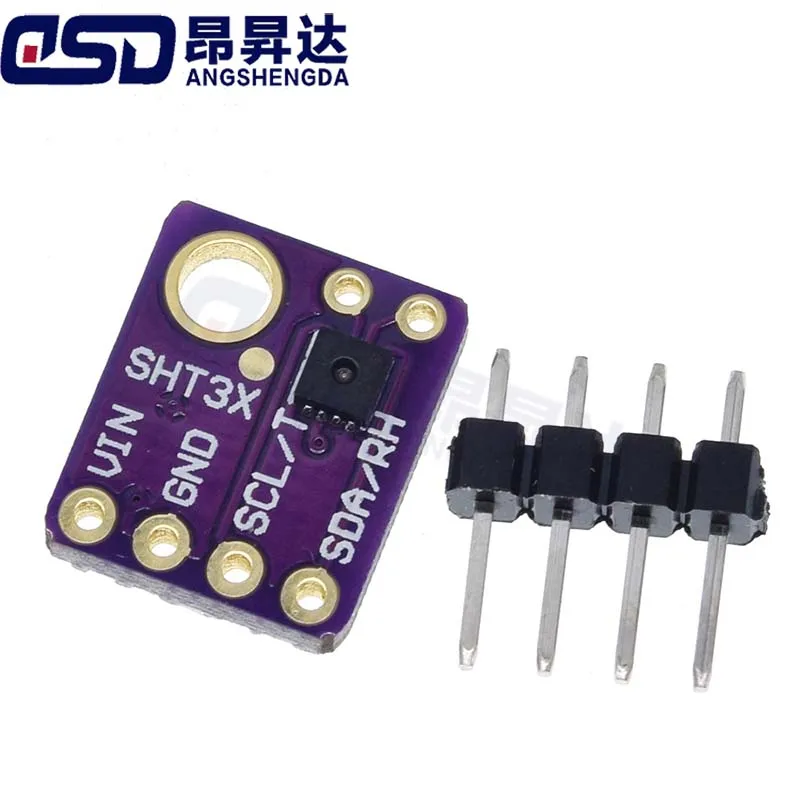 Modul Sensor Kelembaban SHT31-D SHT31 Temperatur IIC I2C Breakout Cuaca 3V 5V Untuk Arduino