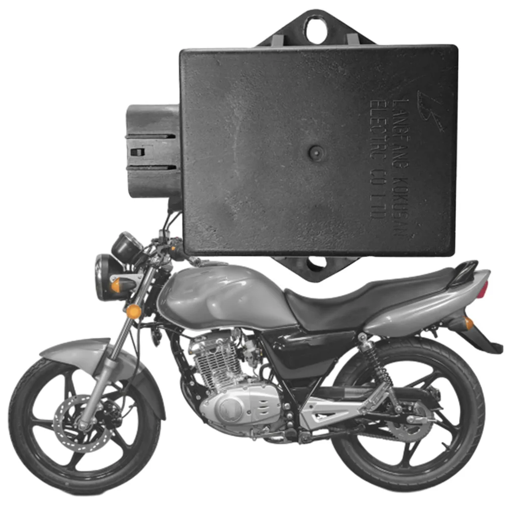8-stykowy motocyklowy czarny zapalnik CDI pasuje do Suzuki EN125, GN125, GS125, HJ125K