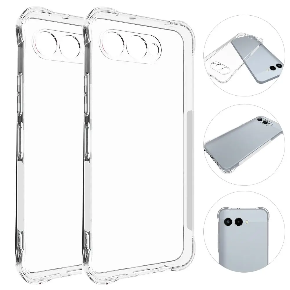 

Slim TPU Clear Phone Case for T-Mobile Revvl 8 with Reinforced Corner Bumper Durable Shockproof Camera Protection Cover