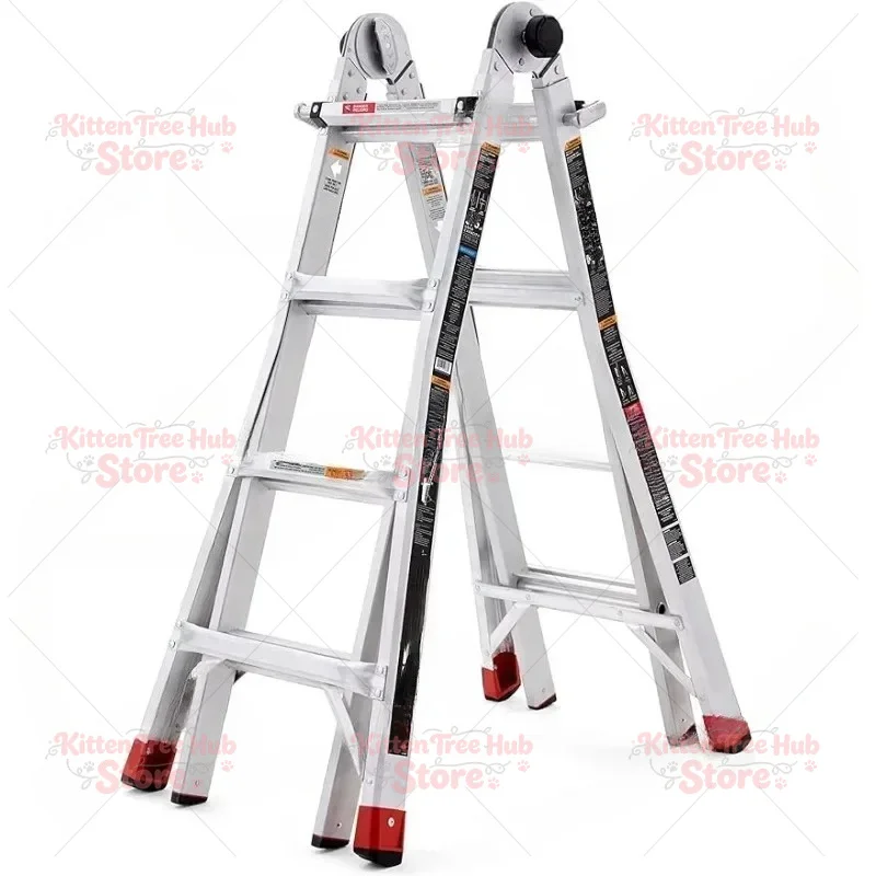 18 Feet Elevator Aluminum Alloy Multi-Position Ladder