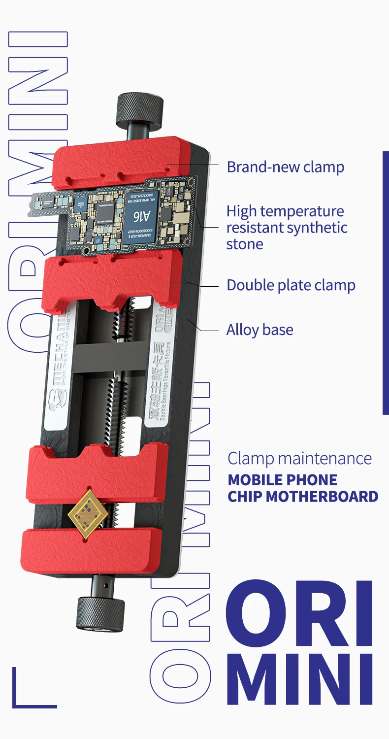 MECHANIC ORI MINI Double Axis Motherboard Fixture – Precision Tool for IP & Android Motherboard IC Chip Soldering & Repair