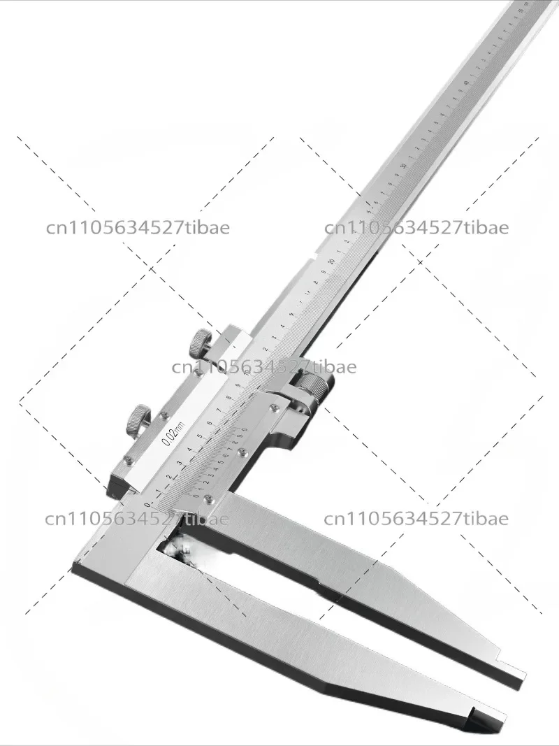 Vernier Caliper 0 500 600 1000mm Stainless Steel High Precision Measuring Tool Extended Jaw Caliper